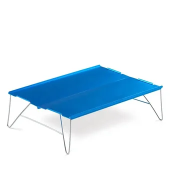 Портативный мини-столик для кемпинга на открытом воздухе из легкого алюминия, раскладывающийся складной стол