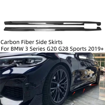 Боковая Юбка Из Углеродного Волокна G20 Для BMW 3 Серии G20 G28 AC Style Удлинители Боковых Юбок Бампера M Sport 320d 330i 340i 2019+