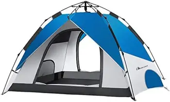 Палатка Up, семейная палатка для кемпинга на 4 человека, портативная палатка мгновенного действия, автоматическая палатка, водонепроницаемая, ветрозащитная для кемпинга, пеших прогулок, альпинизма