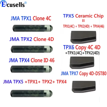 JMA TPX1/TPX2/TPX4/TPX5/TPX6/TPX7 Клонированный Чип-транспондер для TOYOTA NISSAN FORD HYUNDAI KIA MAZDA LEXUS SUZUKI MITSUBISHI