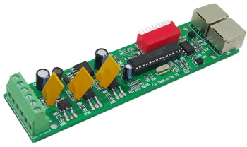 3-канальный светодиодный декодер DMX512 со светодиодным контроллером RJ45 CA-DMX-BAN для светодиодной ленты RGB