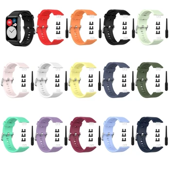 Сменный силиконовый спортивный ремешок для наручных часов HUAWEI watch Fit Smart Watch с ярким AMOLED-дисплеем 1,64 дюйма