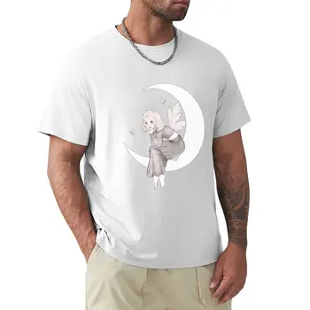 Голубая футболка Aurora Aksnes Music Fairy, быстросохнущие винтажные футболки для мужчин, хлопок