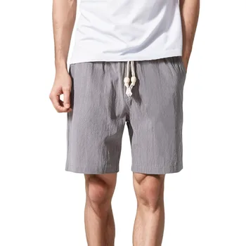 Мужские удобные шорты с карманом на шнурке, летние шорты Soild Для мужчин, пляжные Повседневные брюки, Дышащая одежда Ropa Para Hombre