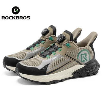 ROCKBROS, мужская спортивная обувь на открытом воздухе, велосипедные ботинки на плоской подошве, Мотоциклетная обувь, повседневная спортивная обувь, пешие прогулки, MTB, дорожные велосипедные кроссовки.