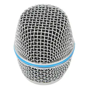Решетка микрофона с шаровой головкой, Внутренний поролоновый фильтр, Решетка из нержавеющей стали, Замена шаровой головки микрофона для Beta87A