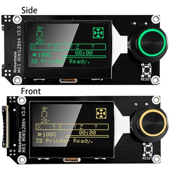 3D-принтер Smart LCD Экран Дисплея Передняя/Боковая Вставка SD-Карты ЖК-Экран ST7567 RGB Подсветка для Makerbase MKS MINI12864 V3