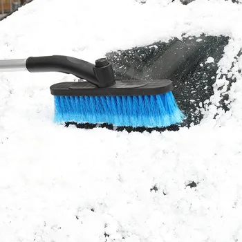 Автоматическая лопата для уборки снега, Многофункциональная щетка для удаления снега со стекла автомобиля, Инструмент для уборки льда, Телескопическая лопата для уборки снега, Глазурь