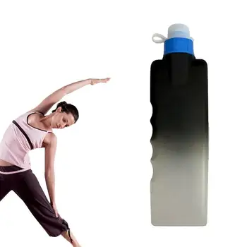 Спортивные Бутылки С Водой Squeeze Hockey Sports Bottle Велосипедные Бутылки С Выдвижной Пылезащитной Крышкой Для Футбольного Бокса На Открытом воздухе