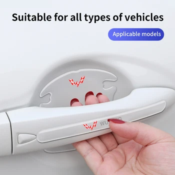 Автомобильная Дверная Ручка, Накладка На Бампер, Защитная Пленка От царапин, Дверная Чаша, Защитная Пленка Для Wuling AIR 2023 Hongguang MINI EV Plus Star Kaige Nano
