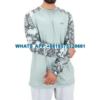 Спортивная футболка для активного отдыха, летняя мужская одежда для рыбалки, кемпинга, дышащая толстовка с длинным рукавом, рыболовный костюм с логотипом на заказ
