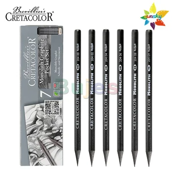 Оригинальный графитовый карандаш Cretacolor без древесины 204 Полностью свинцовый графитовый карандаш HB 2B 4B 6B 8B 9B Художественные принадлежности