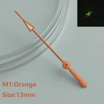 13 мм стрелки часов nh35 nh36 стрелки Зеленые светящиеся пуанты аксессуары для часов запасные части секундомер для часов Указатель движения