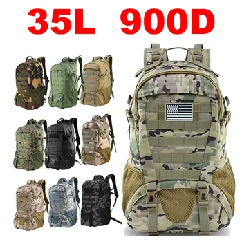 35L 900D Тактический рюкзак Мужской армейский штурмовой рюкзак Molle 3P для путешествий на открытом воздухе, походные рюкзаки, походные сумки для кемпинга, охоты, треккинга