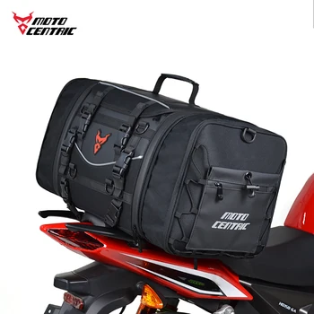 Мотоциклетная сумка 46 л большой емкости, водонепроницаемая светоотражающая сумка для заднего сиденья, карбоновое мотооборудование, непромокаемая седельная сумка, рюкзак