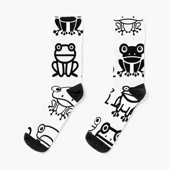 Носки Happy frogs черно-белая версия, летние спортивные Носки С подогревом Для Мужчин и Женщин