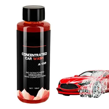 Жидкость для мытья автомобиля Шампунь для мытья автомобиля объемом 5,3 унции с высокой пеной Высококонцентрированная Глубокая очистка и восстановление Многофункциональная чистка автомобиля