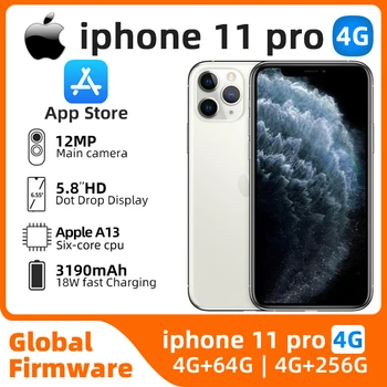 Apple iphone11Pro iOS 5,8 дюйма 256 ГБ ROM Всех цветов в Хорошем состоянии Оригинальный подержанный телефон