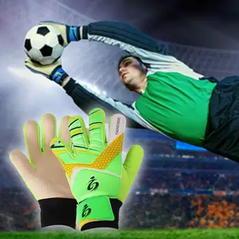 Футбольные перчатки Детские футбольные вратарские перчатки с сильным захватом ладонями Дышащие ударопрочные Спортивные принадлежности для футбола